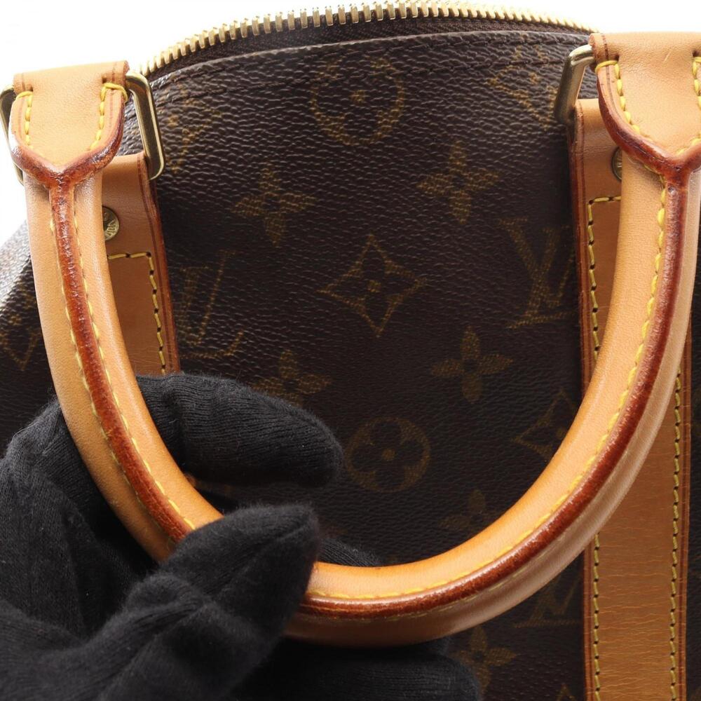 LOUIS VUITTON Authentic Brown Monogram Leather Keepall 45 Boston Bag - Picture 11 of 11